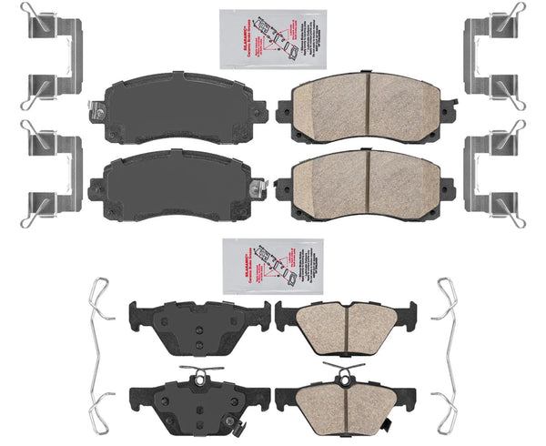 For Subaru Forester 2019-2022 AmeriPro Premium Ceramic Disc Brake Pads Hardware