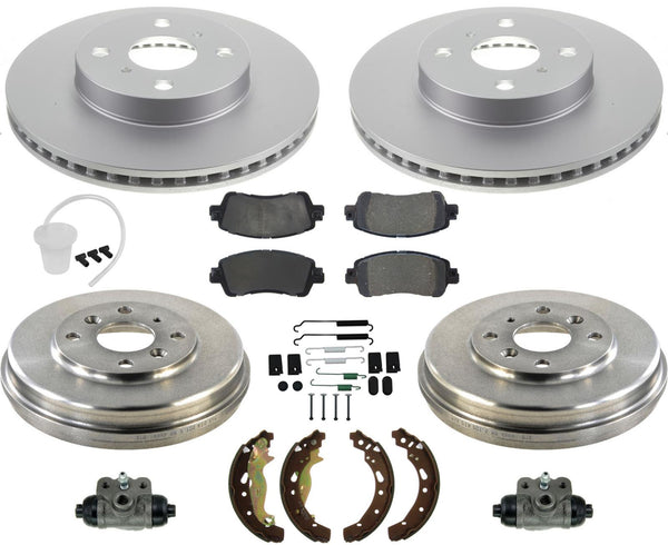 Front Disc Brake Rotors & Pads Rear Drums Brake Shoes For Yaris iA  2019-2020