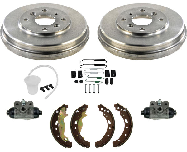 Rear Brake Drums Brake Shoes Hardware Wheel Cylinders For 2019-2020 Yaris iA