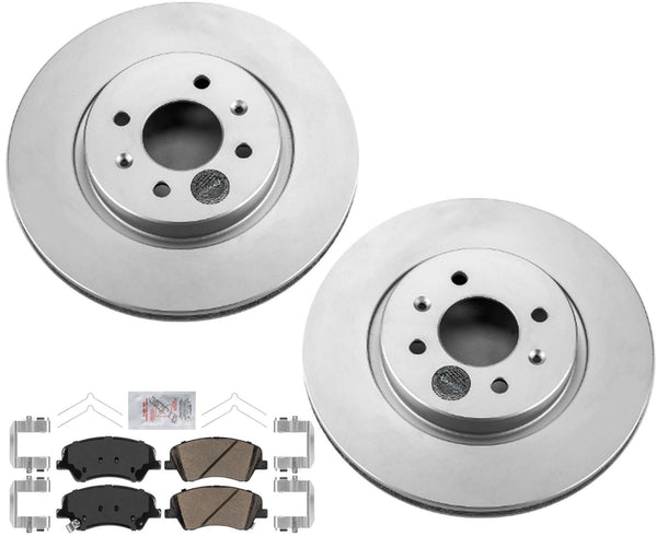 Ft Coated Improved Performance Disc Brake Rotors Pads for Hyundai Accent 18-22