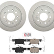 For Buick Envision 19-2020 Rear Coated Disc Brake Rotors & Rear Disc Brake Pads