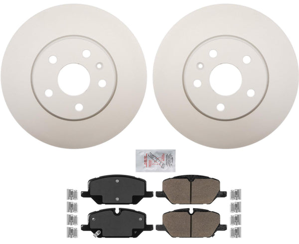 For Buick Envision 2021-2023 Front Coated Disc Brake Rotors & Disc Brake Pads