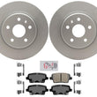 For Buick Envision 2021-2023 Rear Coated Brake Rotors & Rear Disc Brake Pads