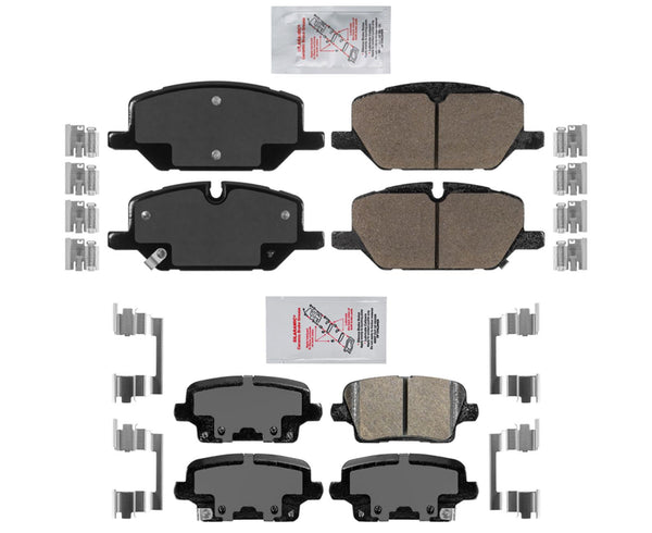 Front & Rear AmeriPro Premium Ceramic Brake Pads For Buick Envision 2021-2023