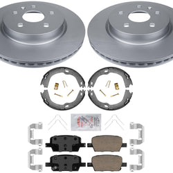 Rear GEO Coated Disc Brake Rotors Disc Brake Pads For Camaro 2016-20 2.0L LS LT