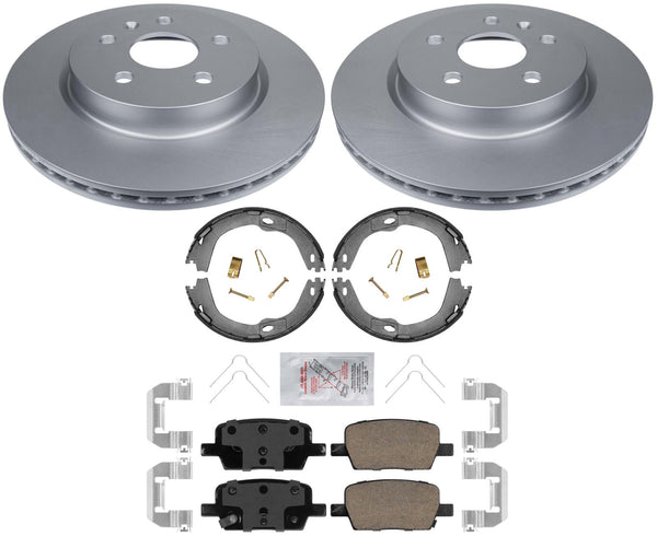 Rear GEO Coated Disc Brake Rotors Disc Brake Pads For Camaro 2016-20 2.0L LS LT