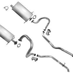 Fits 1998-2002 Lincoln Town Car Dual Exhaust Muffler and Tail Pipes Made in USA