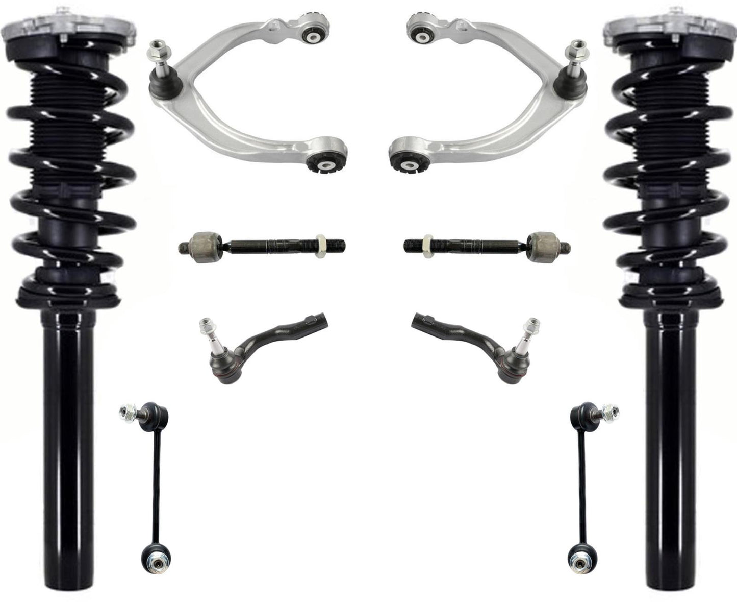 Front Complete Struts Upper Control Arms Tie Rods Links For Volvo XC90 T5 16-17 - Photo 1