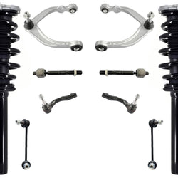 Front Complete Struts Upper Control Arms Tie Rods Links For Volvo XC90 T5 16-17