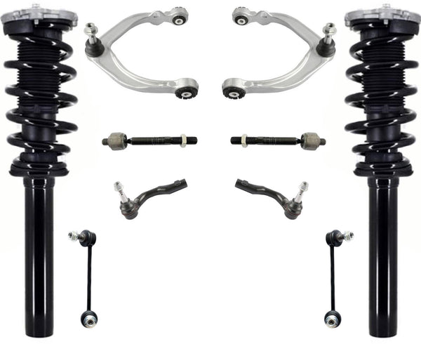 Front Complete Struts Upper Control Arms Tie Rods Links For Volvo XC90 T5 16-17