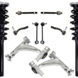 Front Complete Struts Lower Control Arms Tie Rods Links For Volvo XC90 T5 16-17