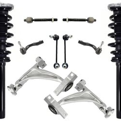 Front Complete Struts Lower Control Arms Tie Rods Links For Volvo XC90 T5 16-17