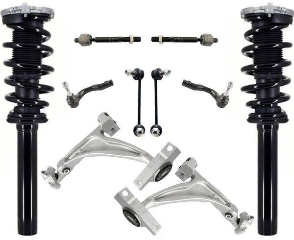 Front Complete Struts Lower Control Arms Tie Rods Links For Volvo XC90 T5 16-17