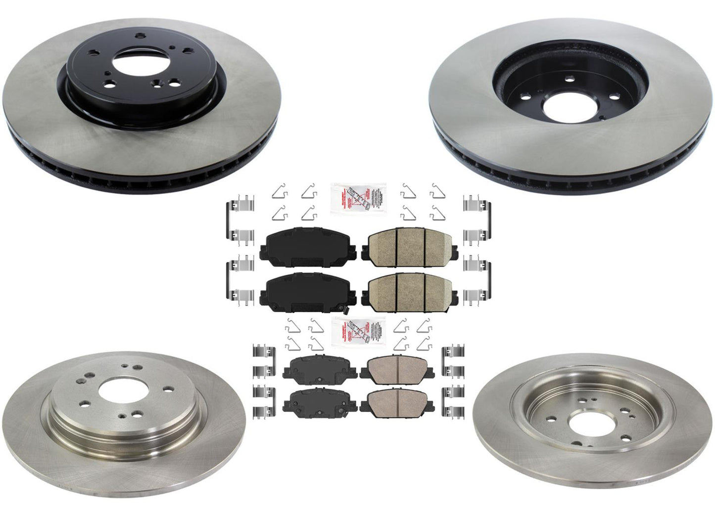Hardware de pastillas de freno de disco de rotores de freno de rendimiento para Honda CR-V CRV 17-22