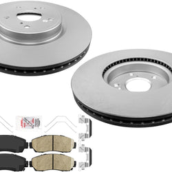 AmeriBrake Coated Brake Rotors Ceramic Brake Pads for Honda CR-V Hybrid 20-22