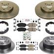 High Performance Carbon Disc Brake Rotors Pads and Shoes For Toyota Sienna 04-10