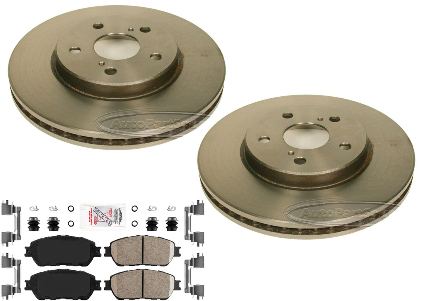 Pastillas y zapatas de rotores de freno de disco de carbono de alto rendimiento para Toyota Sienna 04-10