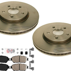 High Performance Carbon Disc Brake Rotors Pads and Shoes For Toyota Sienna 04-10