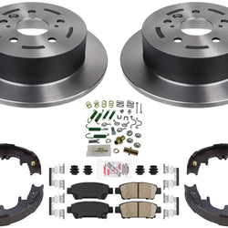 Rr High Performance Carbon Disc Brake Rotors Pads Shoes For Toyota Sienna 04-10