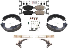 AmeriPro Pastillas y zapatos de freno de disco de cerámica premium para Toyota Sienna 04-10