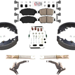 AmeriPro Premium Ceramic Disc Brake Pads and Shoes For Toyota Sienna 04-10