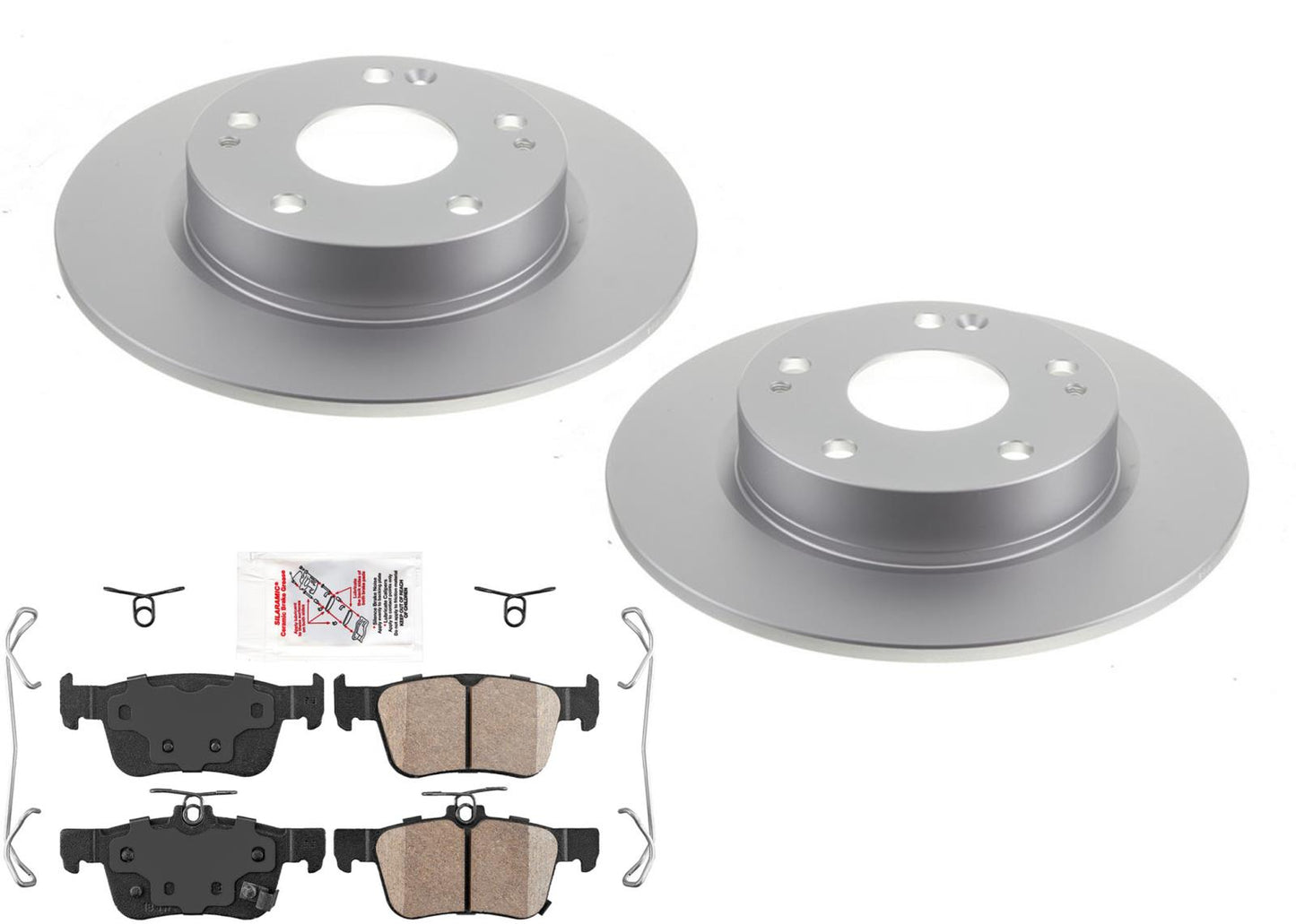 Rr AmeriBrake Coated Brake Rotors Ceramic Brake Pads for Honda Civic EX-L 2021