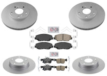 AmeriBrake Rotores de freno recubiertos Pastillas de freno de cerámica para Honda Civic LX 2021