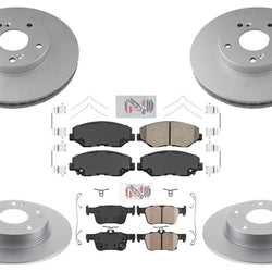 AmeriBrake Coated Brake Rotors Ceramic Brake Pads for Honda Civic EX-L 2021