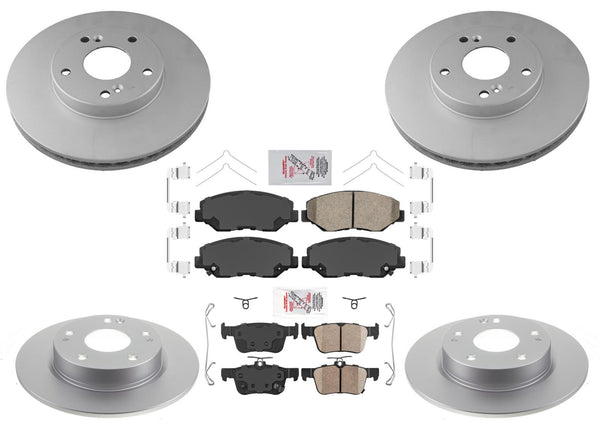 AmeriBrake Coated Brake Rotors Ceramic Brake Pads for Honda Civic EX-L 2021