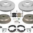 Front Coated Rotors Brake Pads Drums Brake Shoes & Hardware For Sienna 1998-03