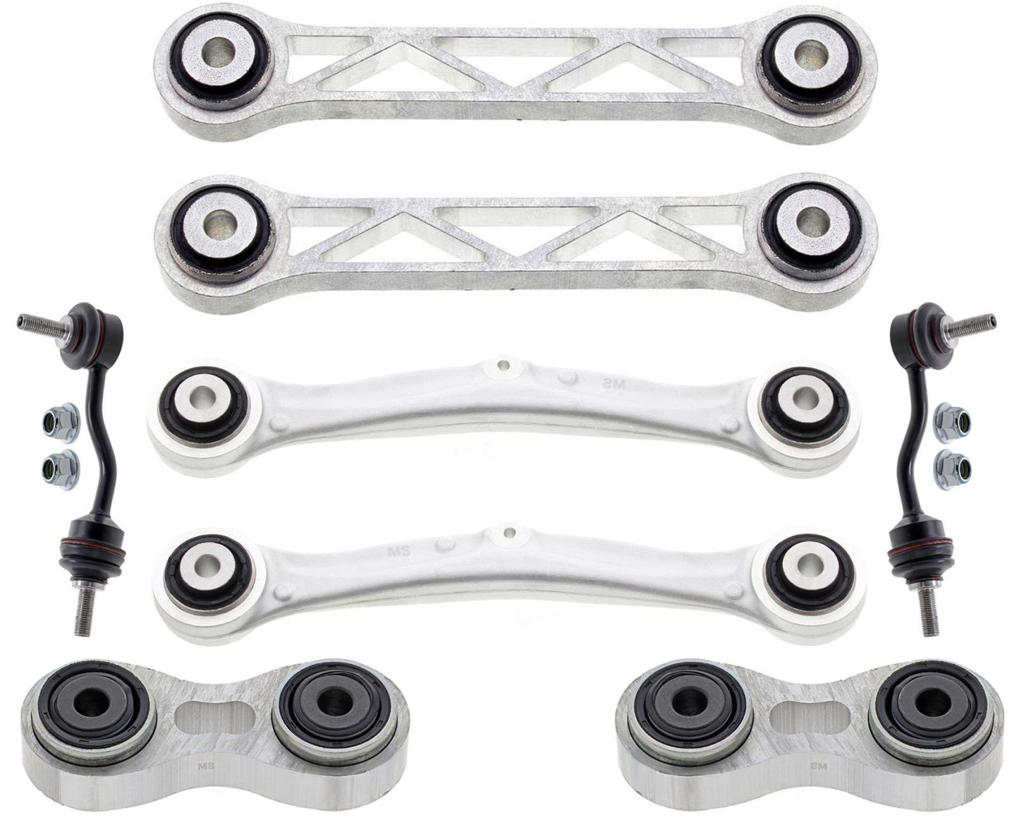 Rear Mevotech Forward & Rearward Control Arms & Sway Bar Links For Tesla X 16-21