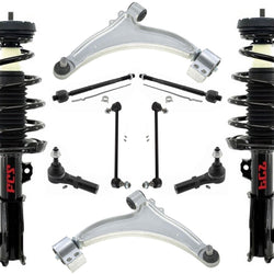 Front Struts Control Arms Tie Rods & Links For Regal 2011 W/O Active Suspension