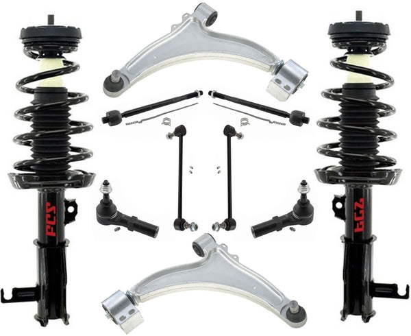 Front Struts Control Arms Tie Rods & Links For Regal 2012 W/O Active Suspension