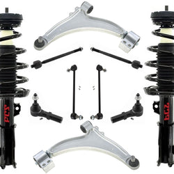 Front Struts Control Arms Tie Rods & Links For Regal 13-17 W/O Active Suspension