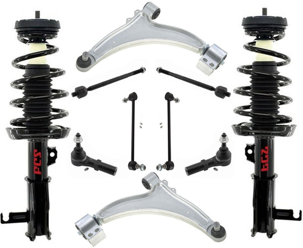 Front Struts Control Arms Tie Rods & Links For Regal 13-17 W/O Active Suspension
