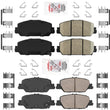 AmeriPro Premium Ceramic Disc Brake Pads Hardware For Honda CR-V CRV 2017-2022