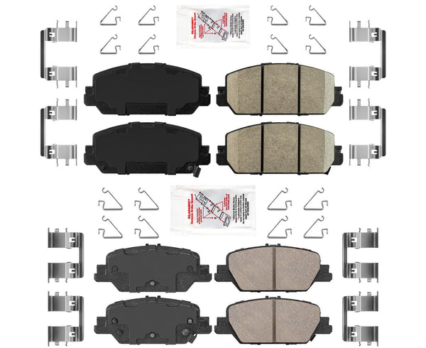 AmeriPro Premium Ceramic Disc Brake Pads Hardware For Honda CR-V CRV 2017-2022