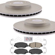 Front AmeriBRAKES Coated Brake Rotors Ceramic Brake Pads for Honda Civic LX 2021