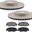 Frt AmeriBRAKES Coated Brake Rotors Ceramic Brake Pads for Honda Civic 22-2024
