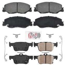 Premium Front & Rear Ceramic Disc Brake Pads For Honda Civic 2022-2024