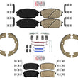 AmeriBrake Pastillas de freno de disco de cerámica zapatos de estacionamiento para Hyundai Veracruz 2007-2012