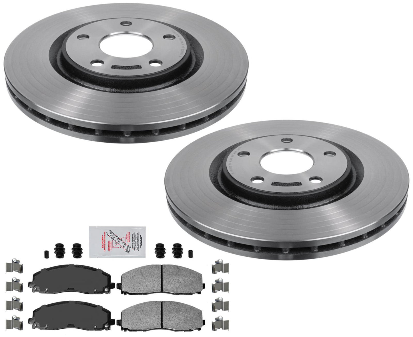 Performance Front Disc Brake Rotors & Pads For Pacifica 17-24 Front Wheel Drive