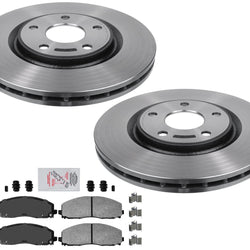 Performance Carbon Front Disc Brake Rotors & Pads For Chrysler Pacifica 17-22