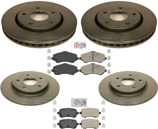 Performance Brake 302MM Coated Rotors & Ceramic Pads For Town & Country 2008-11