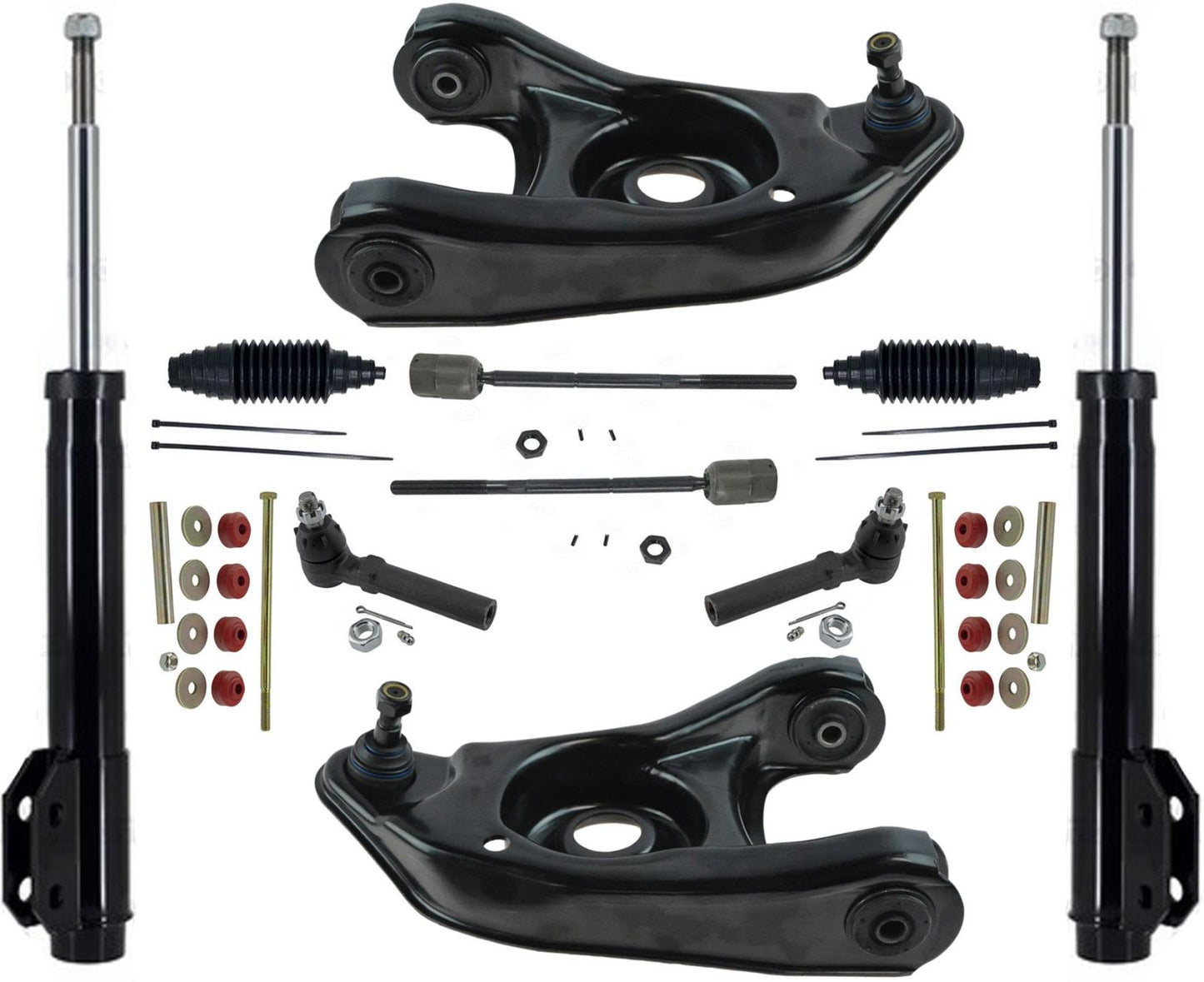 Barras de acoplamiento y enlaces de brazos de control inferiores de puntales desnudos delanteros para Ford Mustang 94-2004