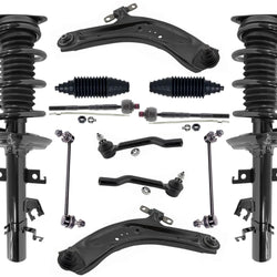 Front Struts Lower Control Arms Tie Rods & Links For Nissan Rogue 2014 2017 2020