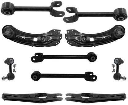 Rear Upper & Lower Control Arm & Sway Bar Link For Dodge Journey 2009 2010