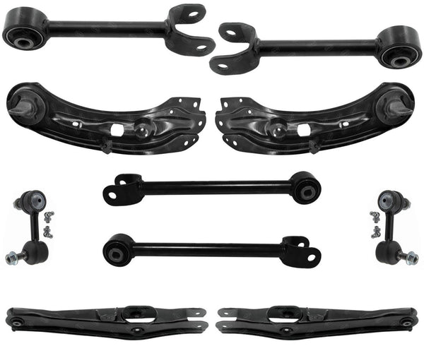 Rear Upper & Lower Control Arm & Sway Bar Link For Dodge Journey 2009-2010