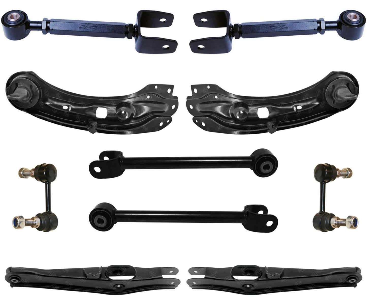 Brazos superiores traseros ajustables, brazo inferior y enlace para Dodge Journey 2011-2019