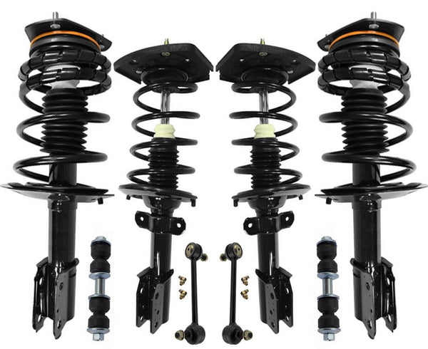 Front & Rear Coil Spring Struts & Links for Chevrolet Impala Limited 2014-2016